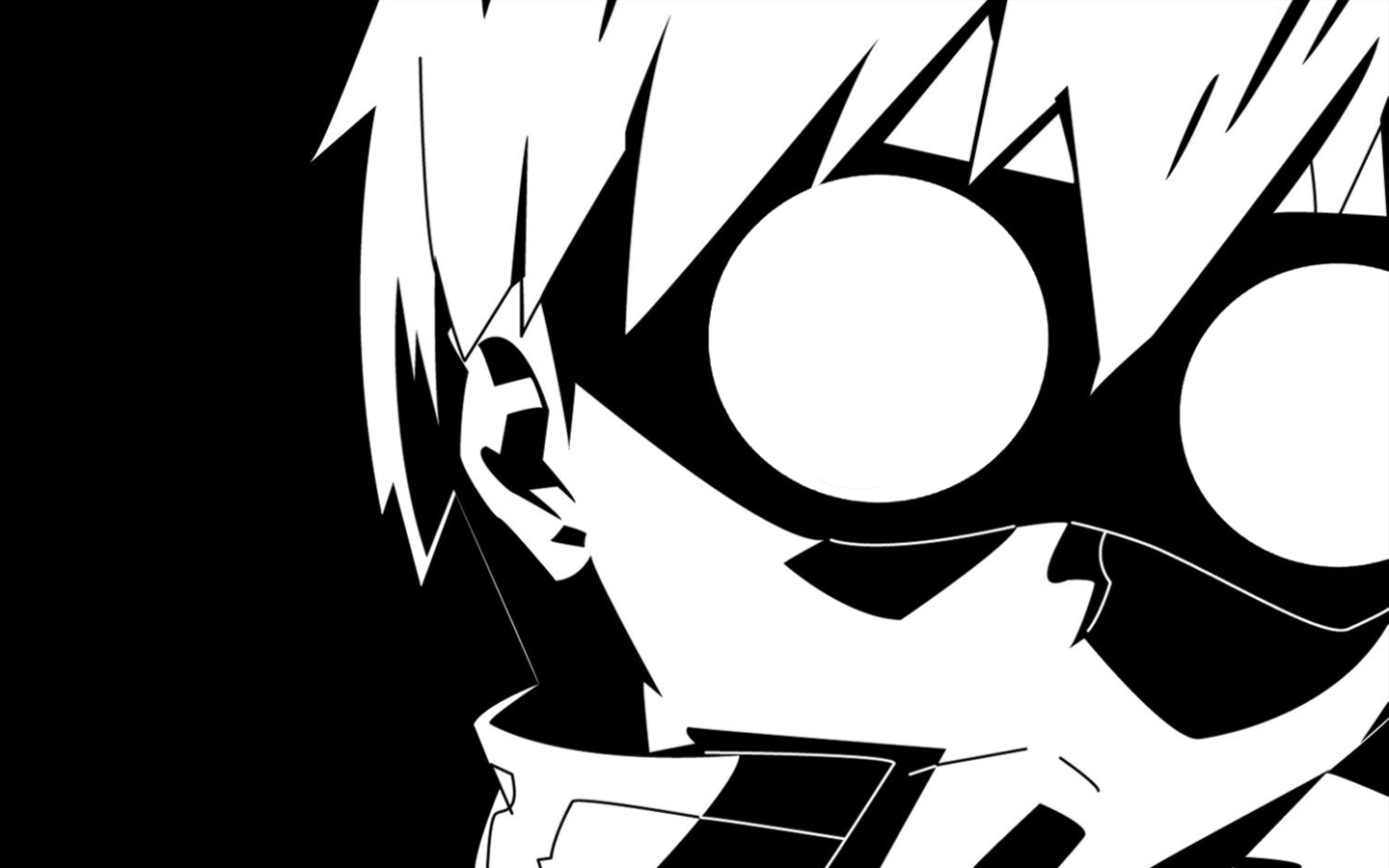 black and white anime wallpaper,cartoon,monochrome,black and white,fictional character,line art