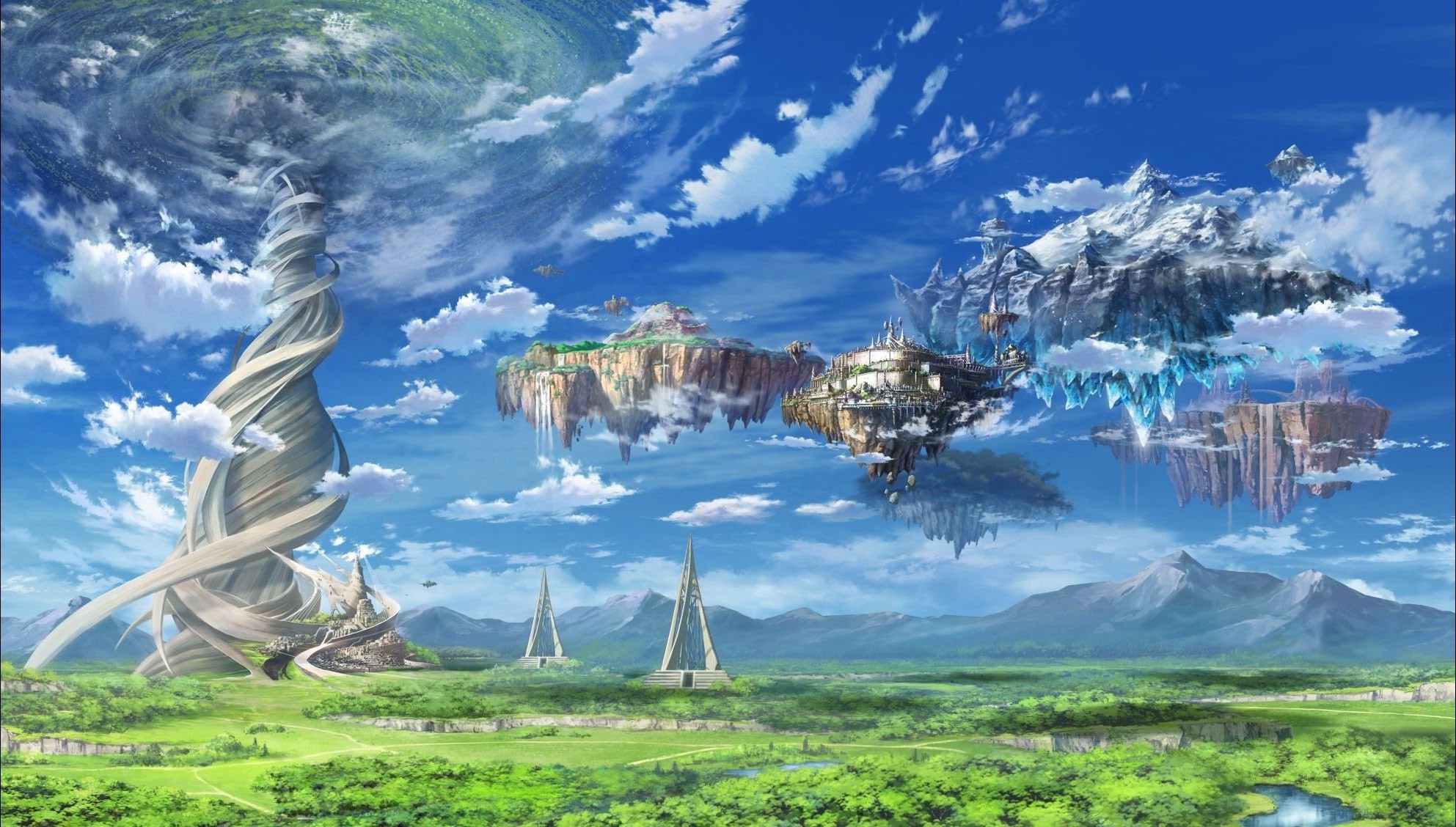 animes wallpapers full hd,natural landscape,nature,sky,cloud,landscape