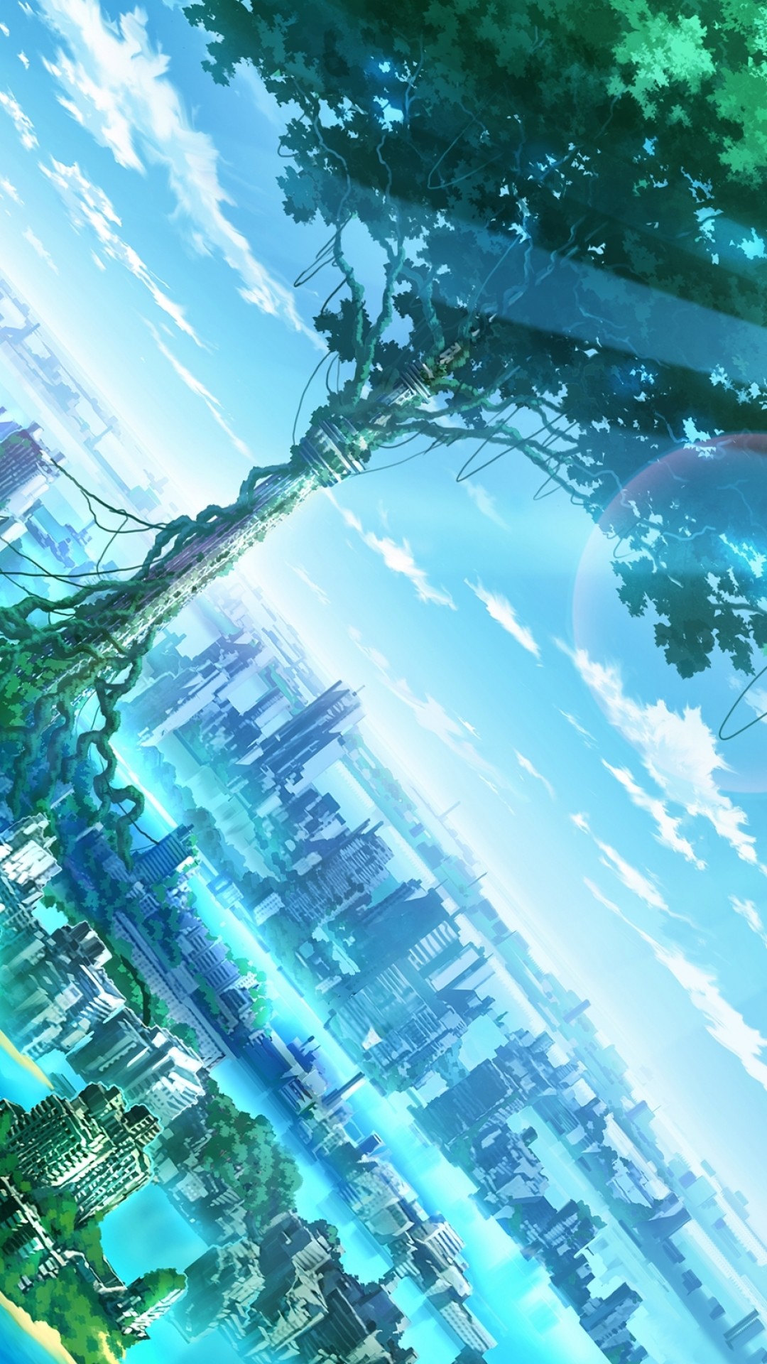 anime wallpaper hd phone,aqua,blue,water,natural landscape,azure