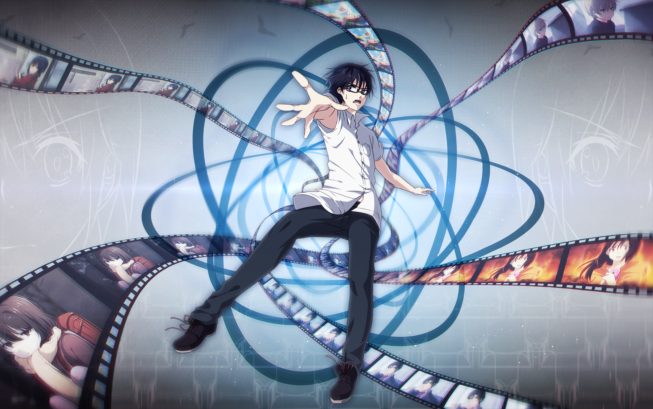 erased anime wallpaper,anime,illustration,cg artwork,hula hoop,graphics