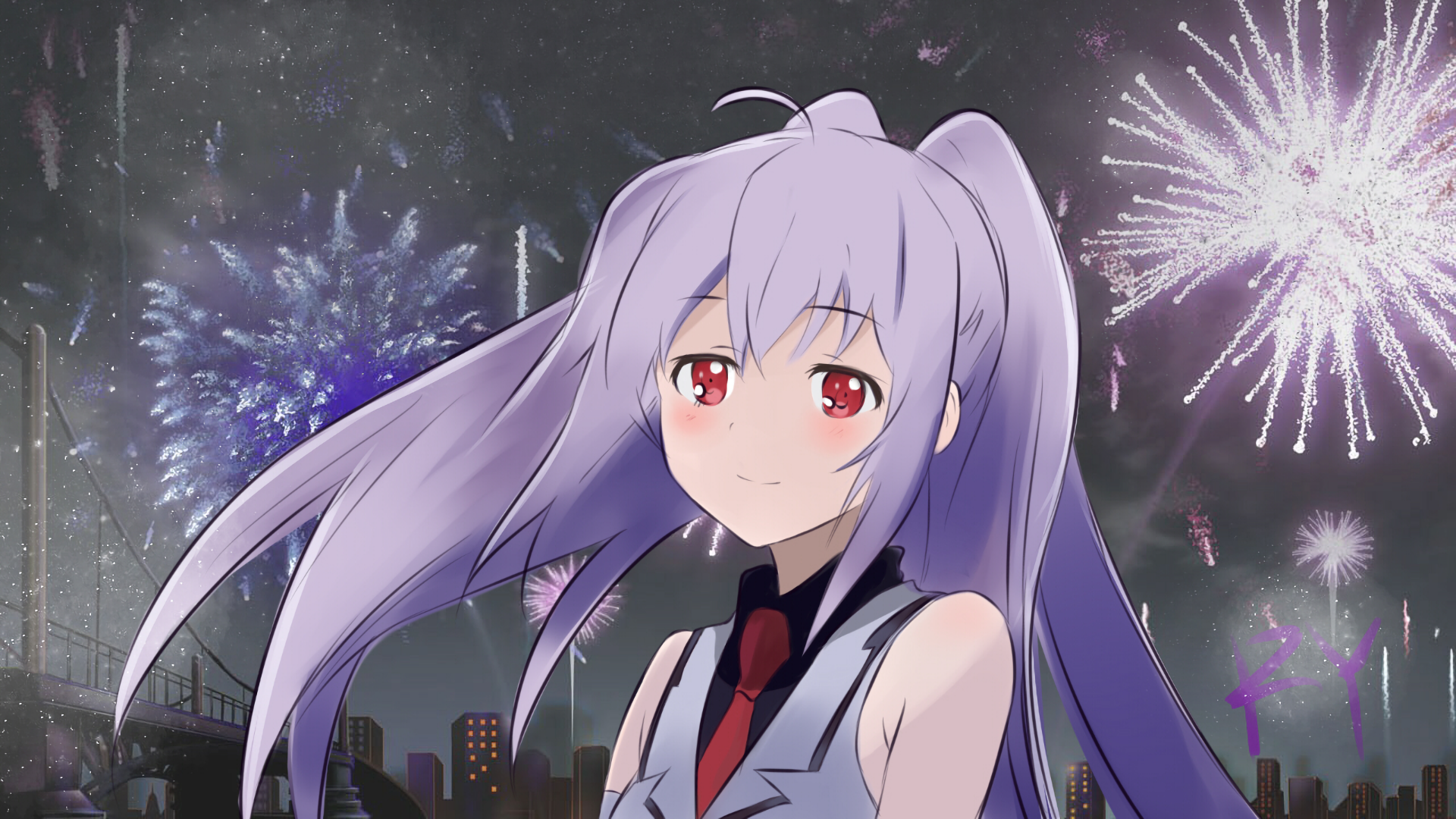 plastic memories wallpaper,anime,cartoon,cg artwork,animation,sky