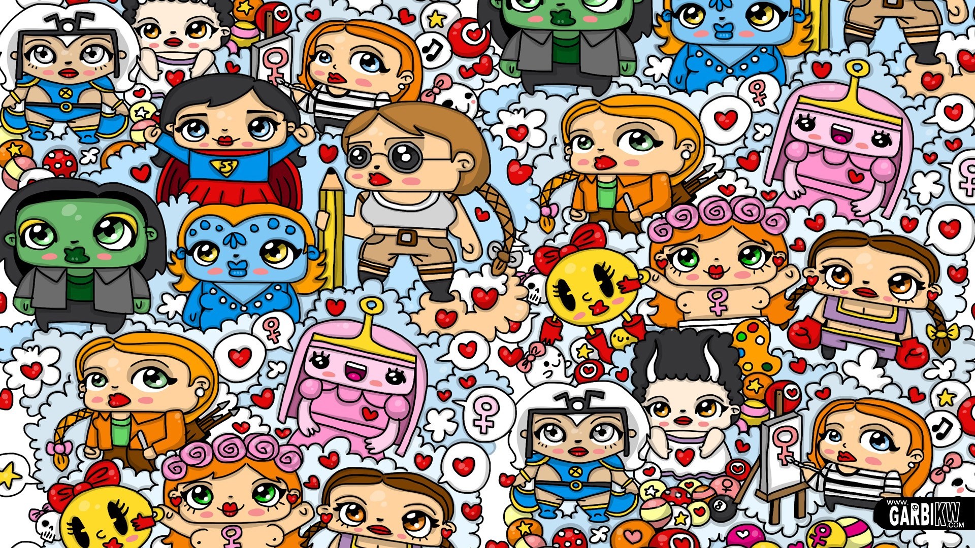 doodle art wallpaper,dibujos animados,personas,dibujos animados,ilustración,arte