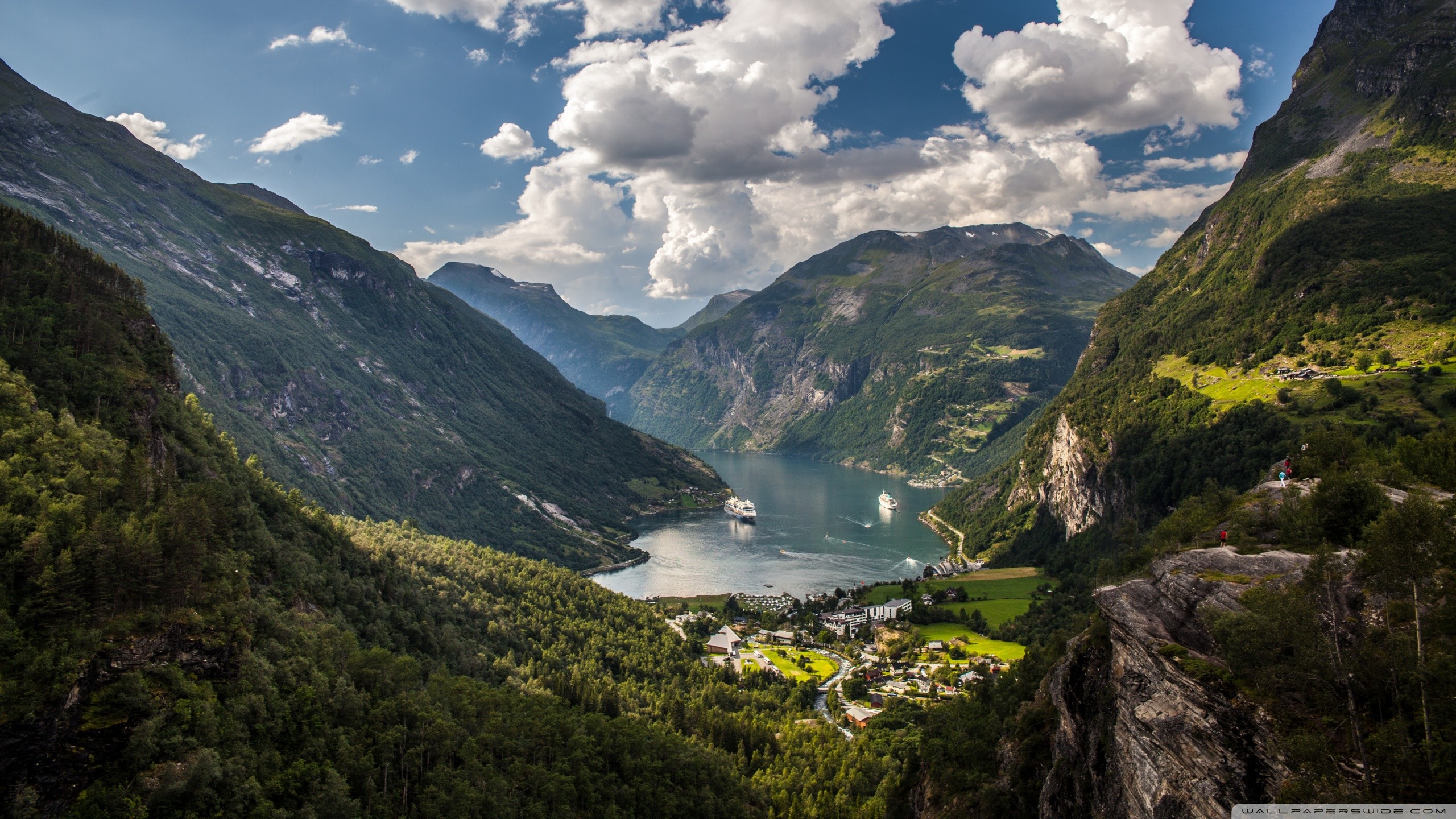2550 x 1440 tapete,berg,natürliche landschaft,natur,fjord,senke