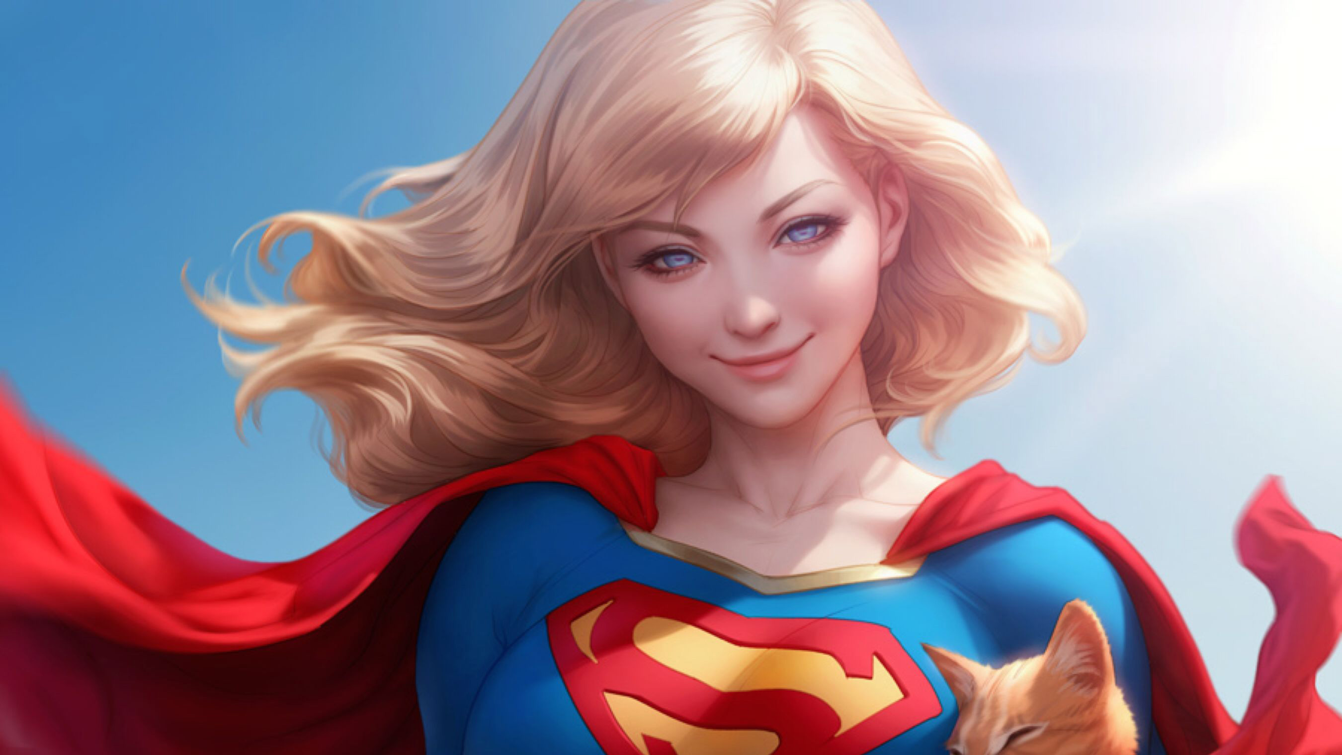 art fille fond d'écran hd,super héros,superman,personnage fictif,héros,dessin animé