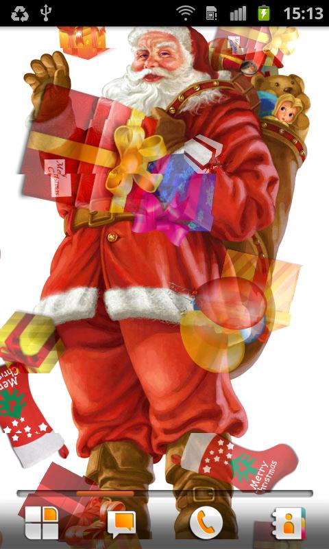 santa claus live wallpaper,personaje de ficción,figurilla,juguete,papá noel