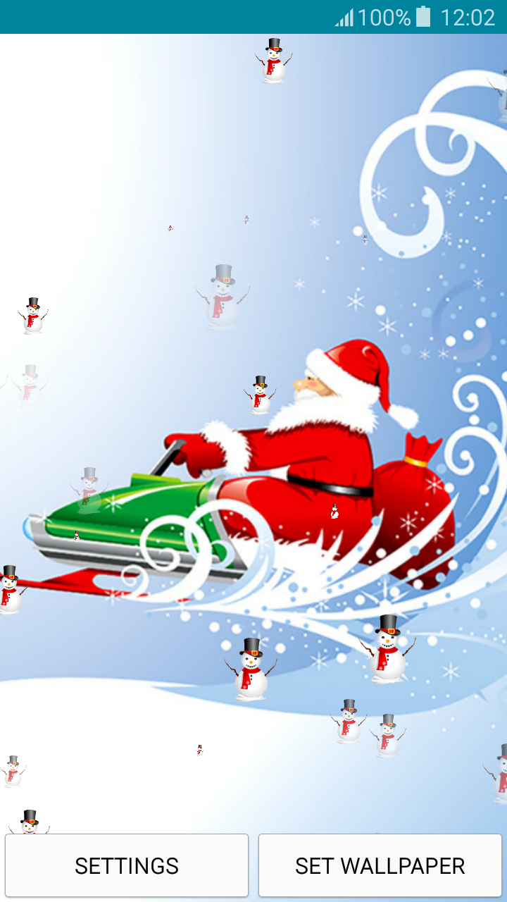 babbo natale live wallpaper,babbo natale,illustrazione,personaggio fittizio,natale,vigilia di natale