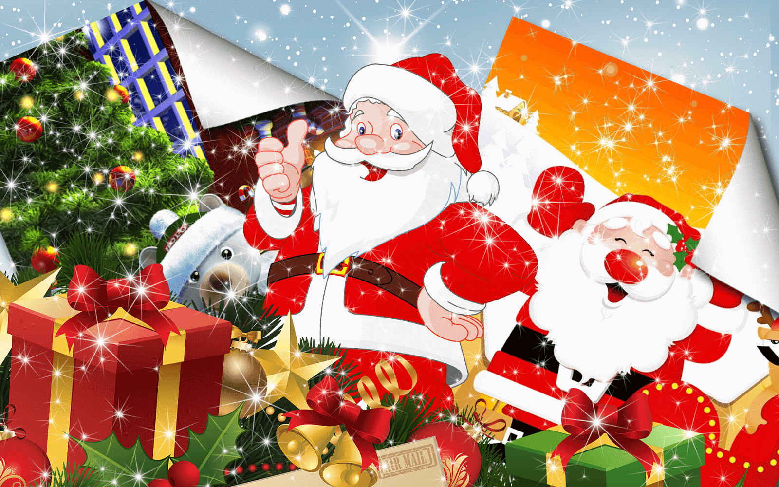 santa claus live wallpaper,santa claus,christmas,christmas eve,fictional character,cartoon