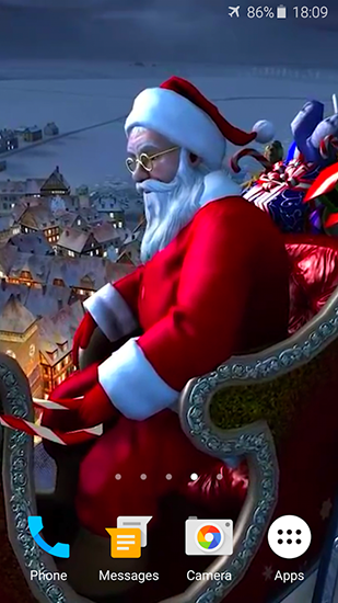 santa claus live wallpaper,papá noel,navidad,nochebuena,personaje de ficción,animación