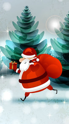 santa claus live wallpaper,santa claus,animated cartoon,cartoon,christmas,fictional character