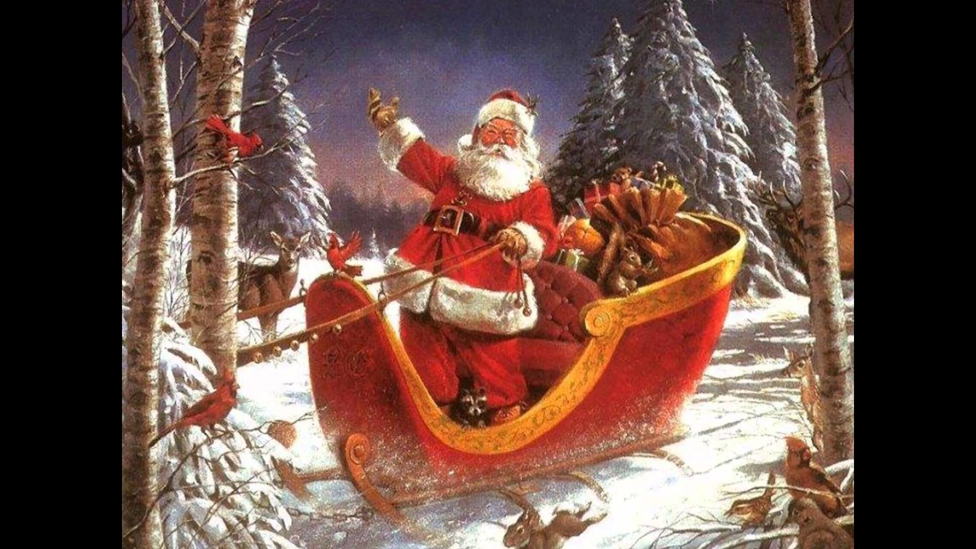 santa claus hd wallpapers 1080p,santa claus,vehicle,christmas,christmas eve,boating