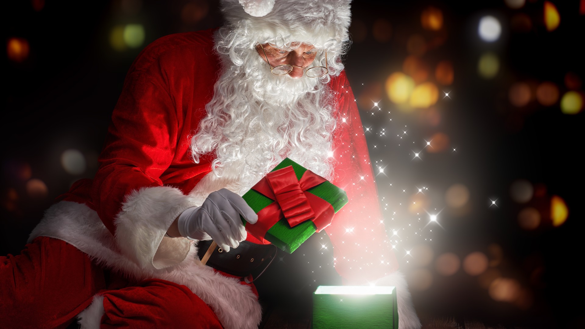산타 클로스의 hd 월페이퍼 1080p,산타 클로스,크리스마스,소설 속의 인물,크리스마스 이브,크리스마스 조명