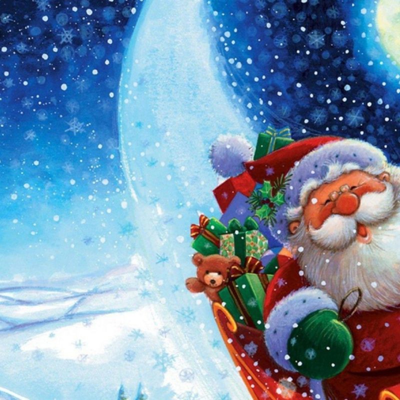 santa claus hd wallpapers 1080p,santa claus,sky,christmas,illustration,winter