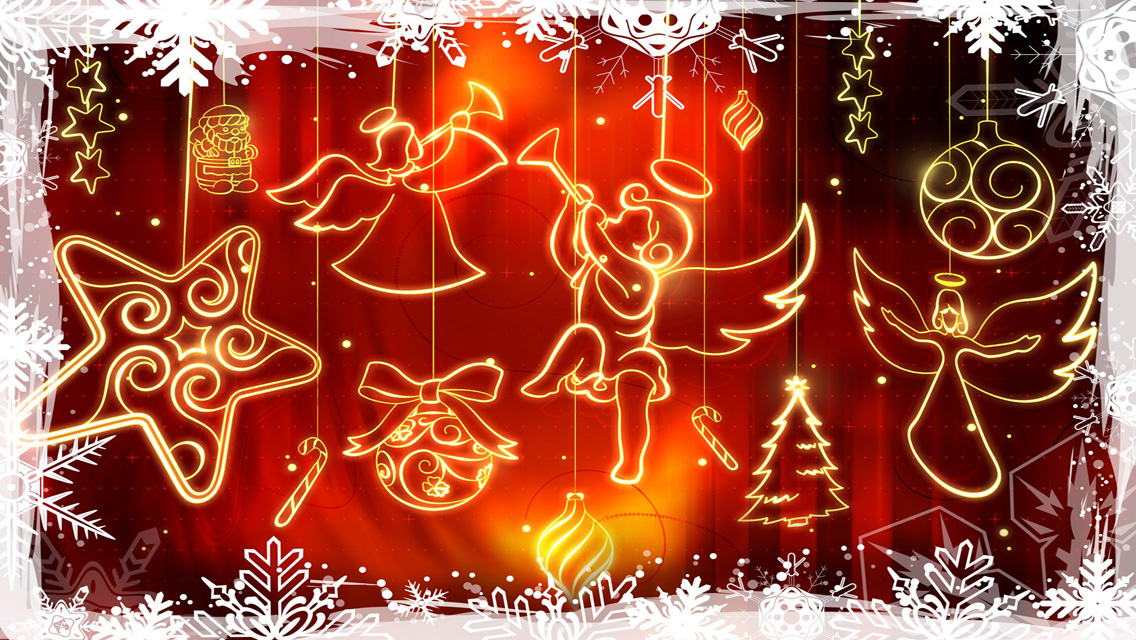 pretty christmas wallpaper,red,christmas decoration,text,christmas ornament,christmas