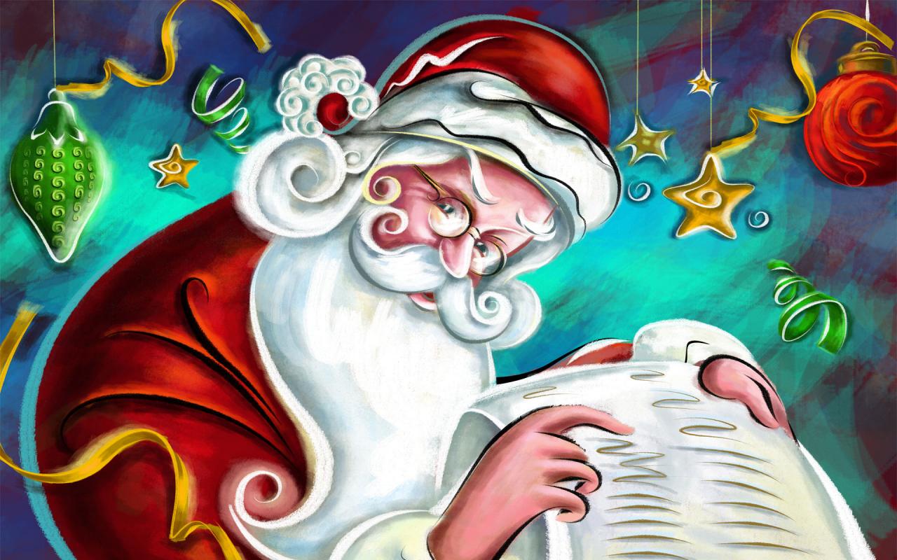 santa claus live wallpaper,cartoon,illustration,animated cartoon,art,fictional character