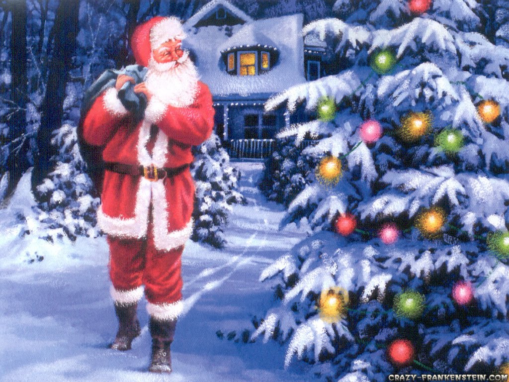 サンタクロースのライブ壁紙,サンタクロース,クリスマス,クリスマス・イブ,冬,雪