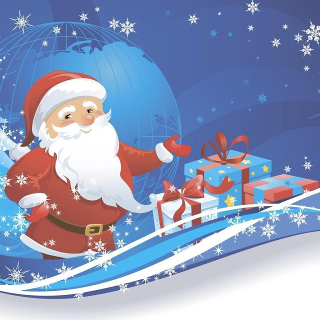 santa claus wallpaper kostenloser download,weihnachtsmann,heiligabend,illustration,karikatur,weihnachten