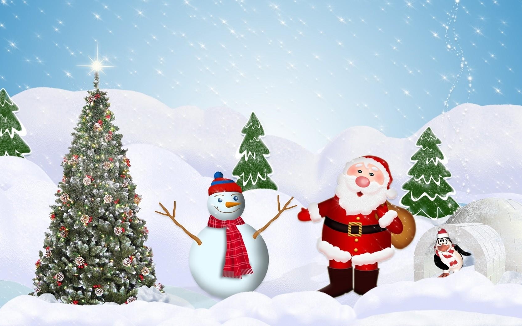 サンタクロースhd壁紙1080p,クリスマス,サンタクロース,クリスマスツリー,木,冬