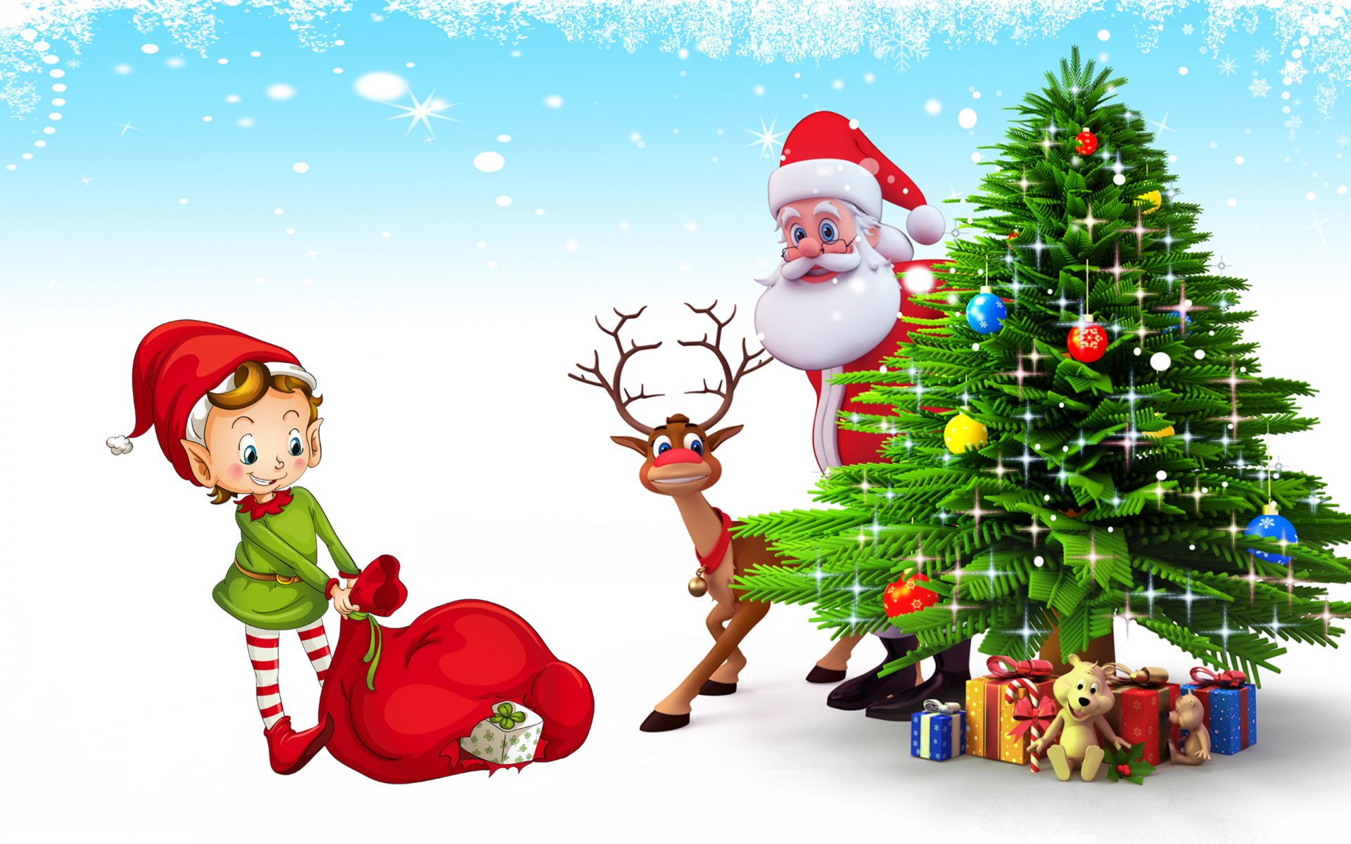 산타 클로스 배경 화면 무료 다운로드,크리스마스,산타 클로스,크리스마스 트리,크리스마스 이브,소설 속의 인물