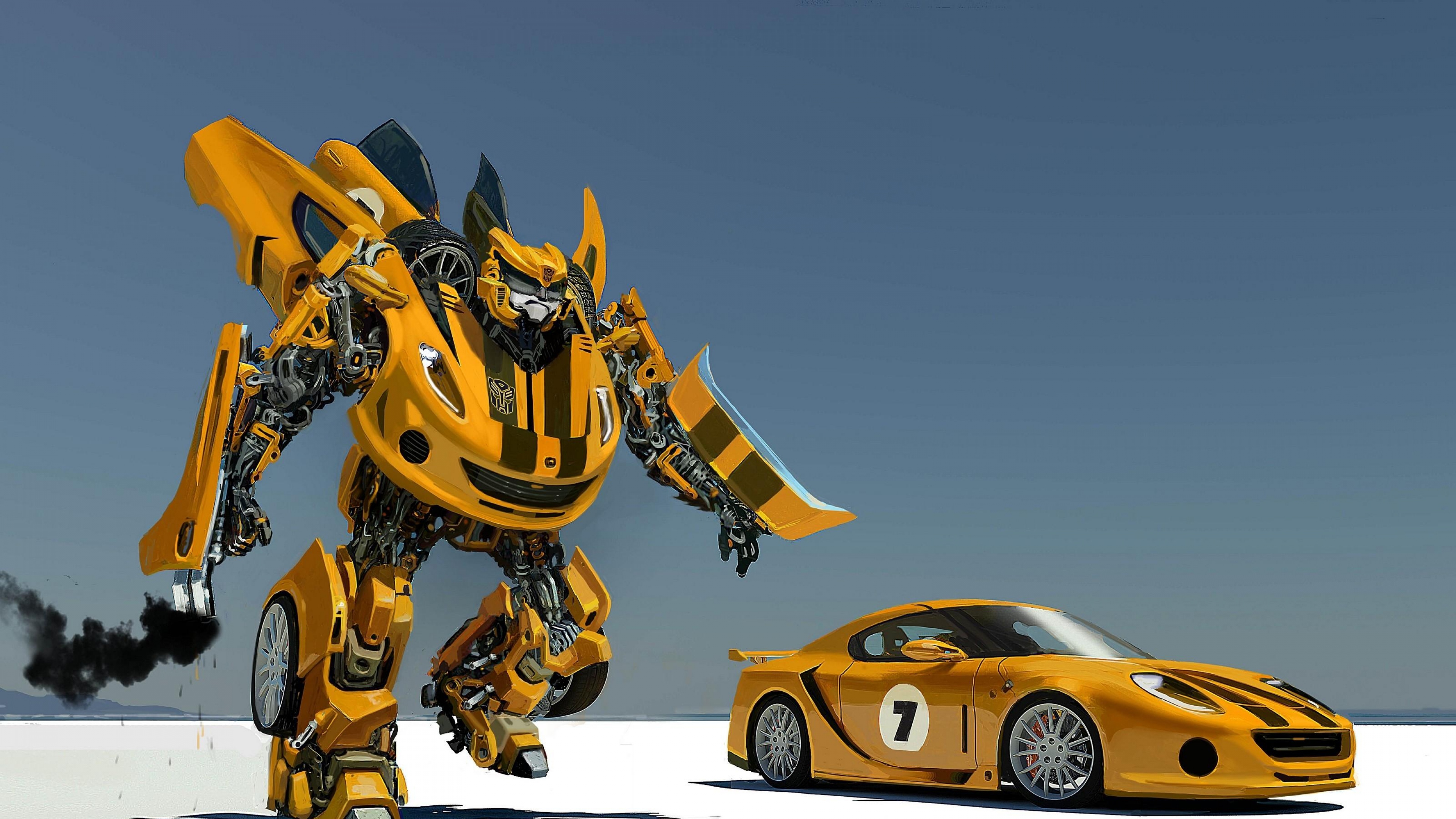 download wallpaper transformer,yellow,vehicle,supercar,car,fictional character