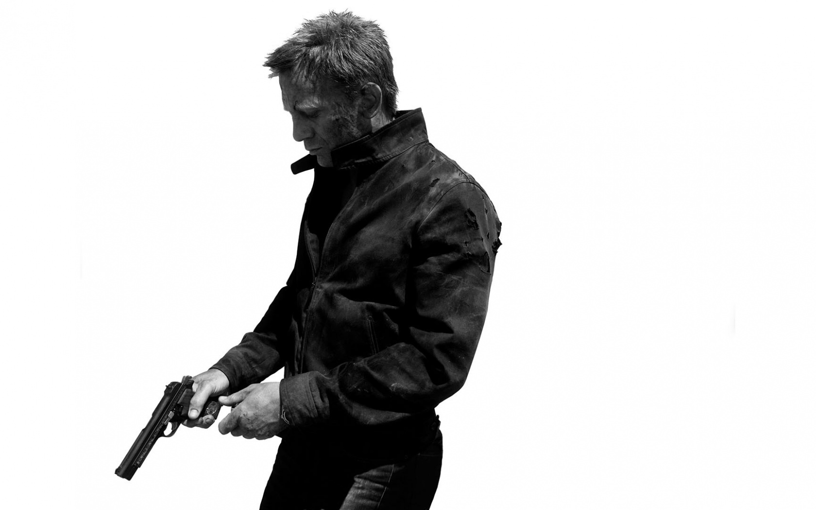 Daniel Craig Wallpaper Black Standing Photography Black And White Outerwear Wallpaperuse