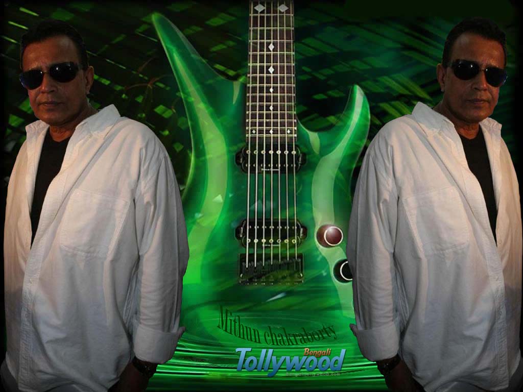 fond d'écran mithun chakraborty,vert,guitare,instrument de musique,instruments à cordes pincées,musicien