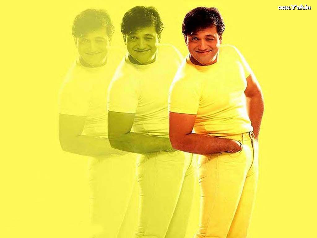 govinda wallpaper,yellow,standing,t shirt,gesture