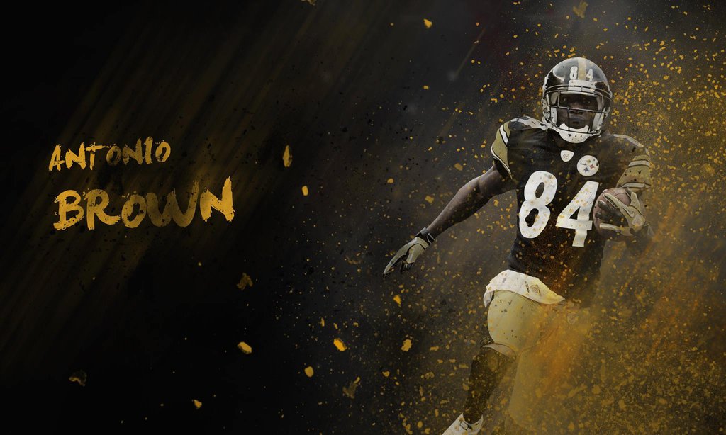 antonio brown wallpaper hd,american football,helmet,sports gear,gridiron football,super bowl