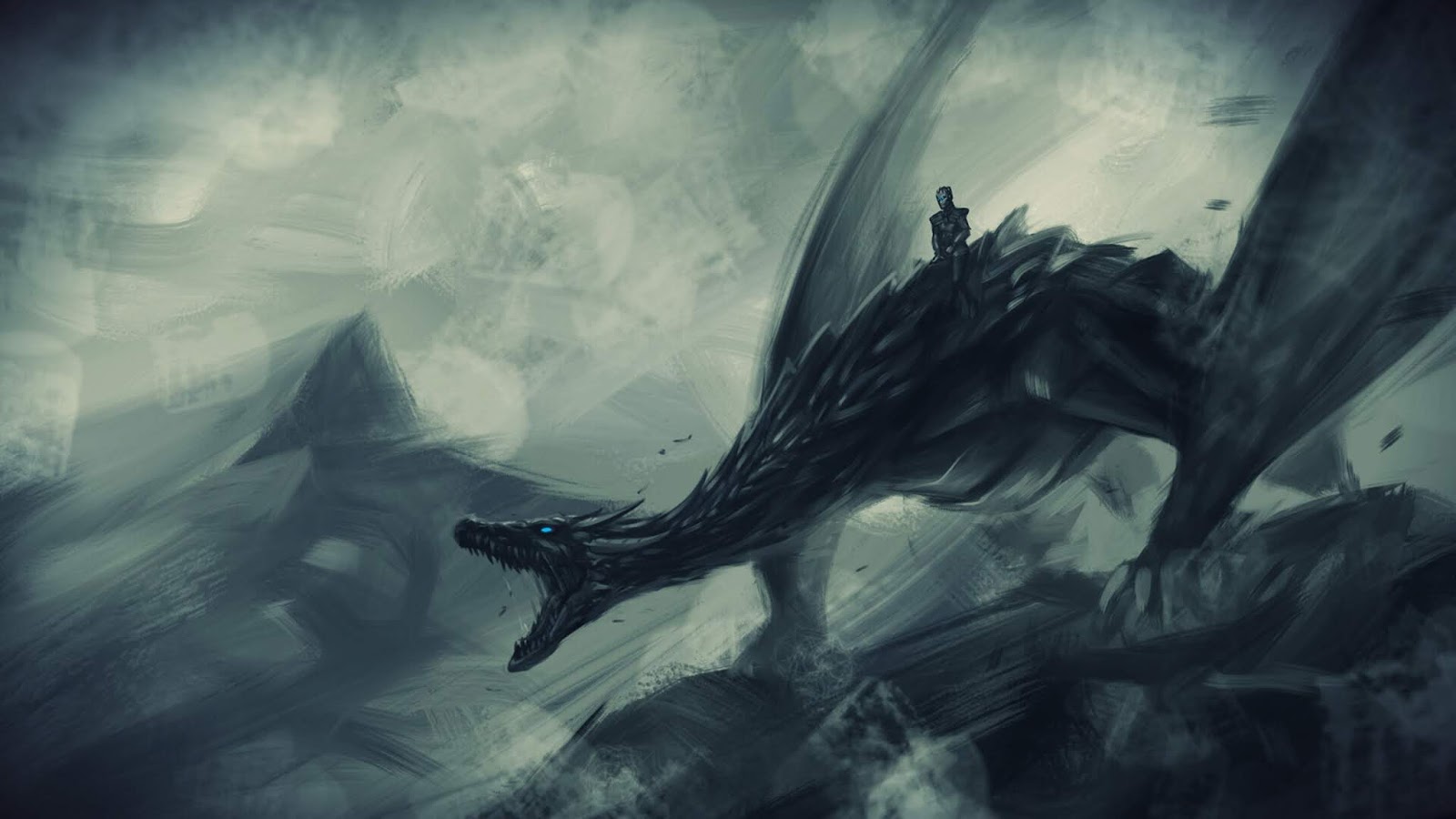 wallpaper de game of thrones,cg artwork,sky,dragon,illustration,fictional character