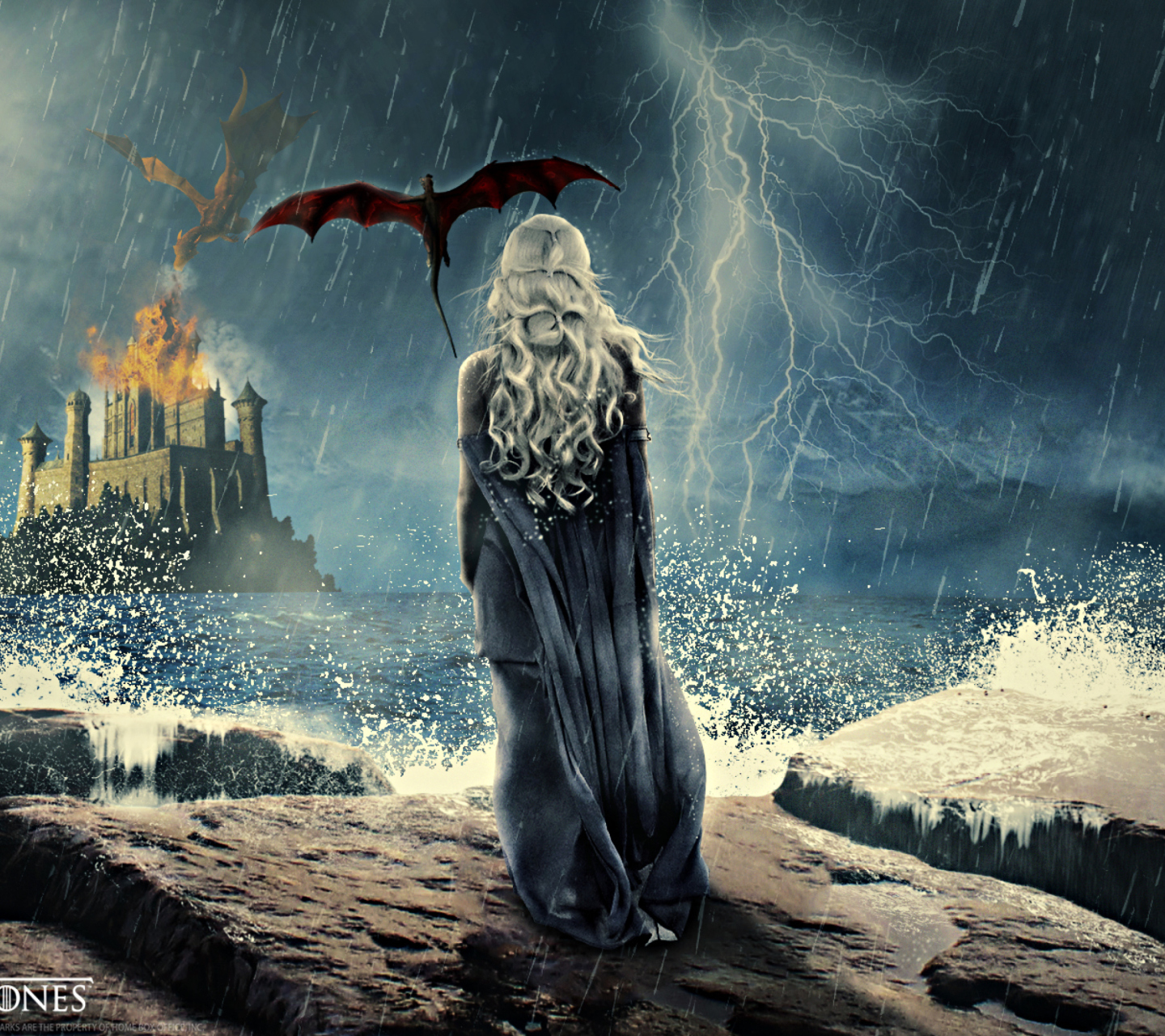 game of thrones wallpaper für android,cg kunstwerk,himmel,mythologie,mensch,erfundener charakter