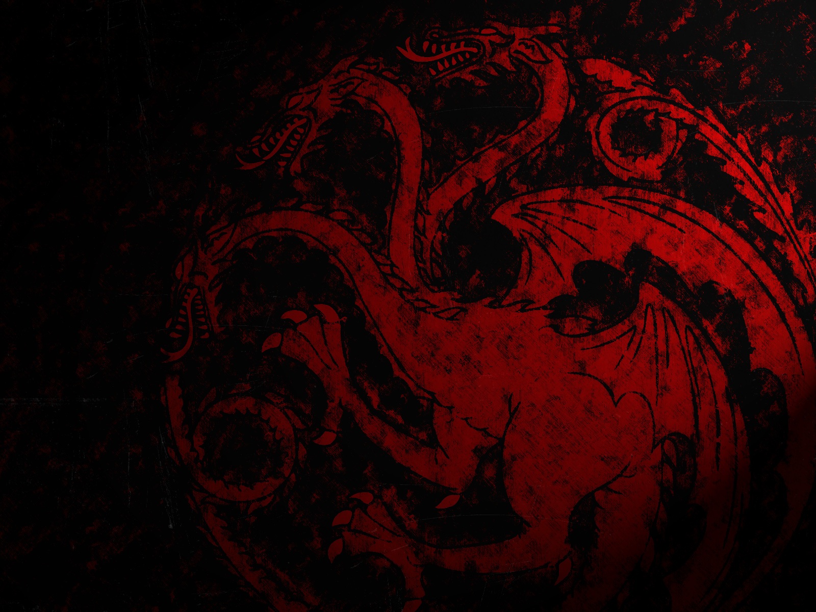 carta da parati targaryen sigil,rosso,nero,buio,arte,illustrazione