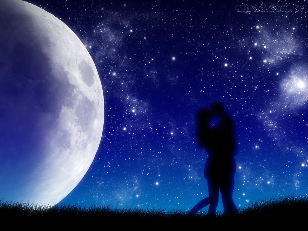 美しい月光愛のhd壁紙,空,雰囲気,天体,光,宇宙