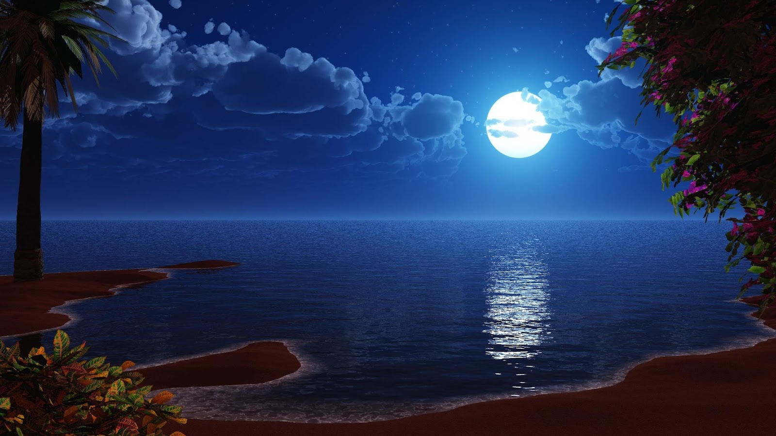 belle lumière de lune amour hd fonds d'écran,ciel,la nature,clair de lune,lumière,bleu