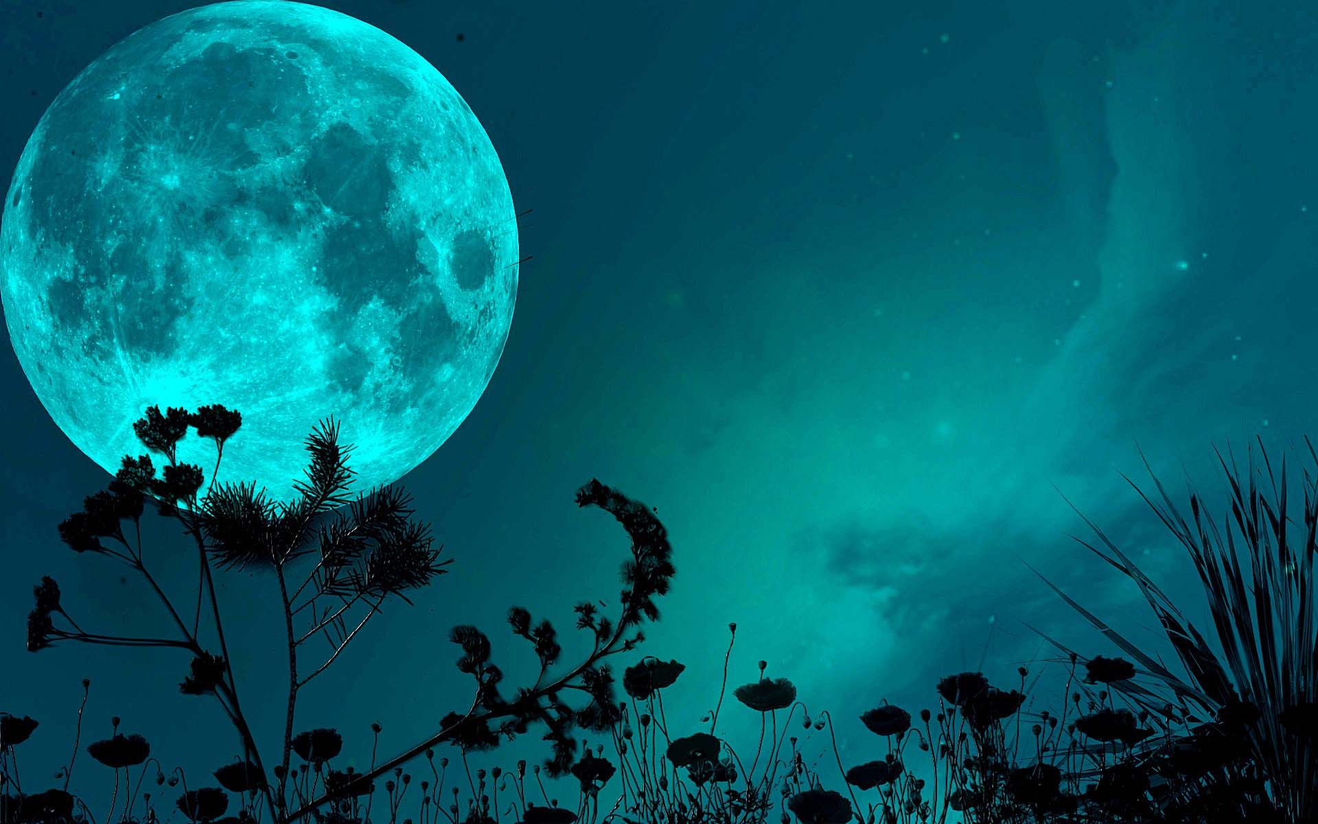 noche luna fondos de pantalla hd,cielo,naturaleza,luna,azul,turquesa