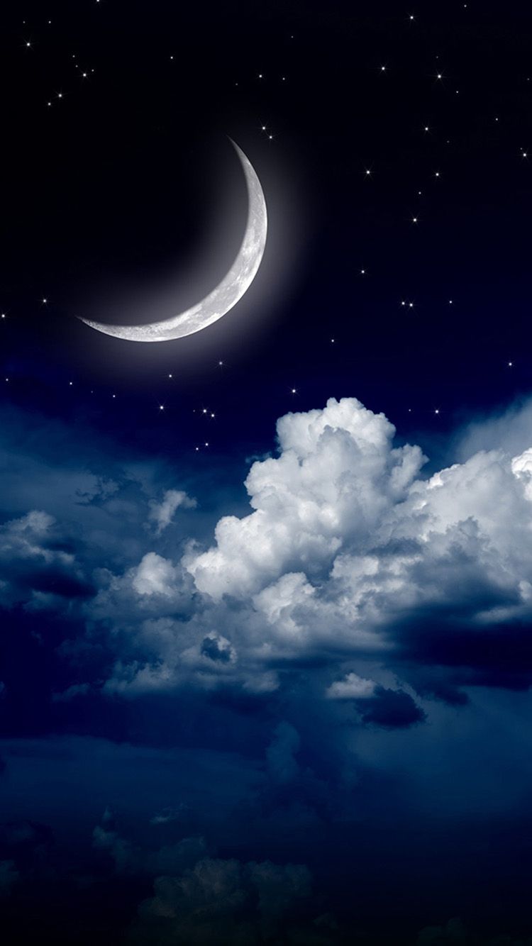 モバイル用の月の壁紙,空,雰囲気,自然,月光,雲