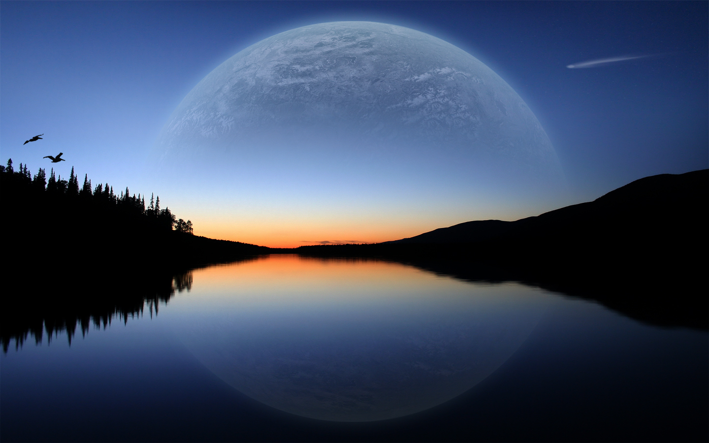 hermoso fondo de pantalla luna,cielo,naturaleza,luna,paisaje natural,reflexión