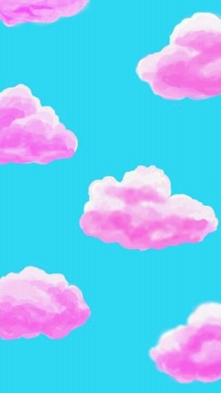 fond d'écran mignon nuage,nuage,rose,ciel,pétale,modèle