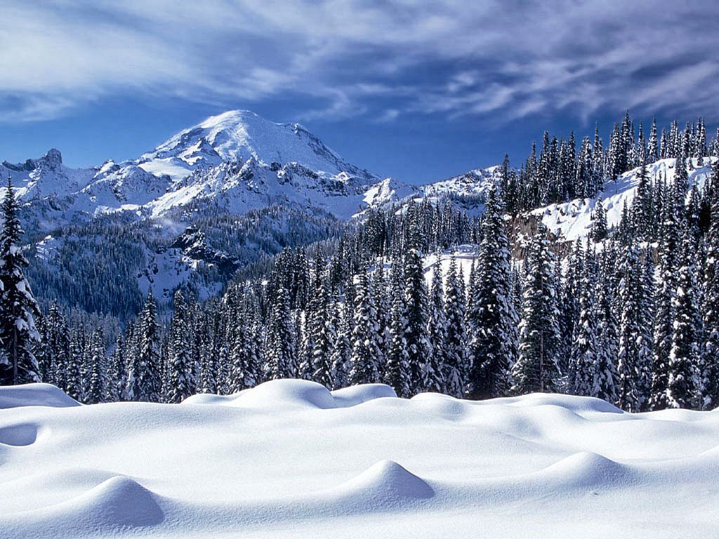 雪の壁紙,雪,山,冬,自然,山脈