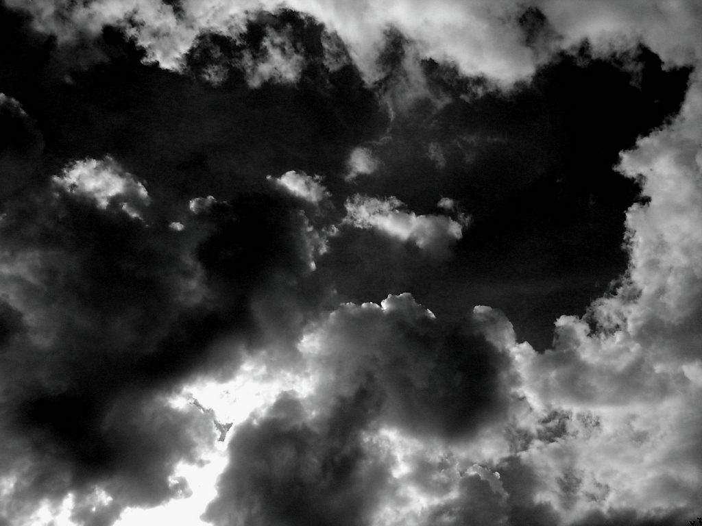 어두운 구름 벽지,하늘,구름,하얀,낮,검정