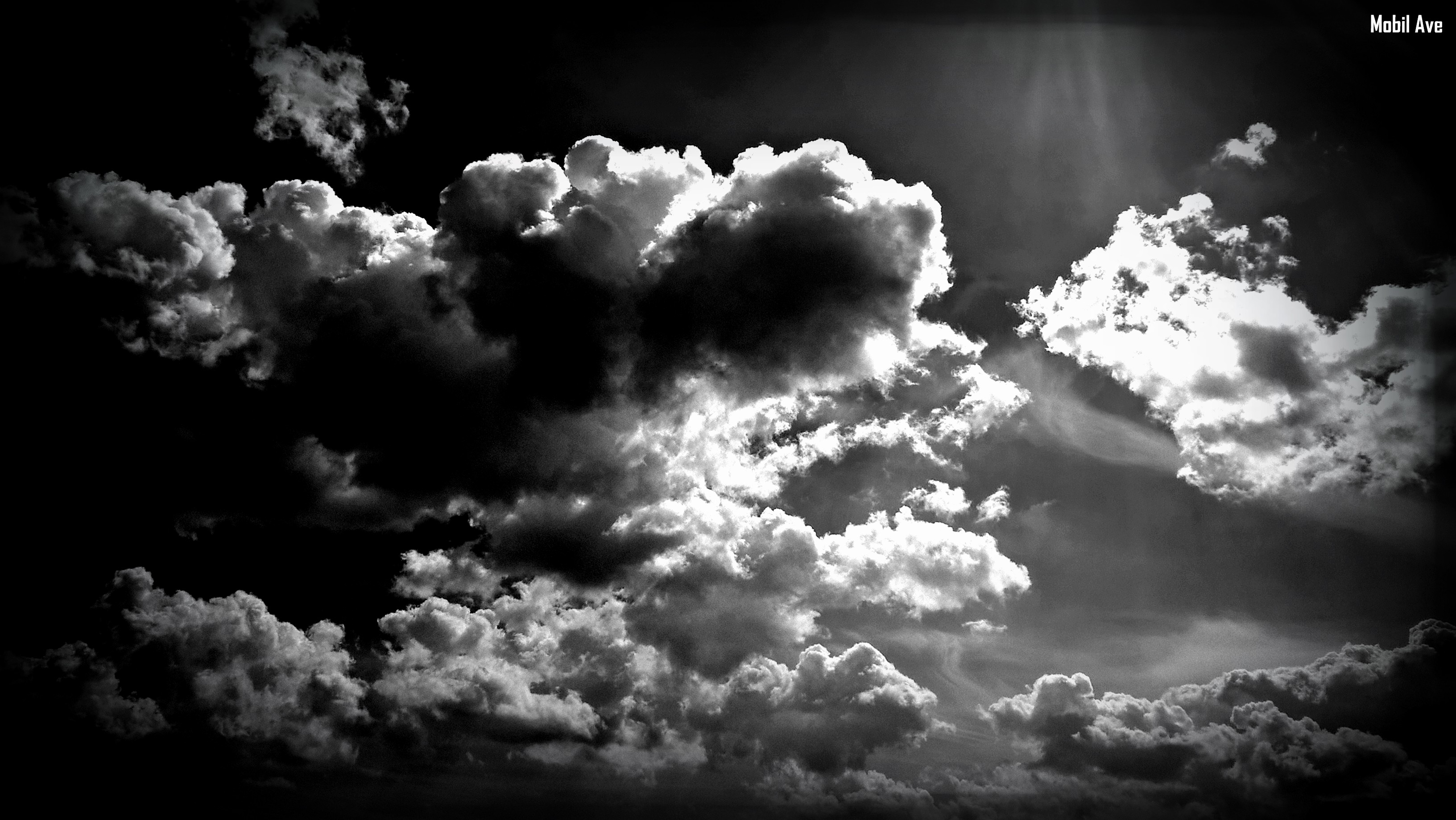 暗い雲の壁紙,空,雲,積雲,昼間,白い