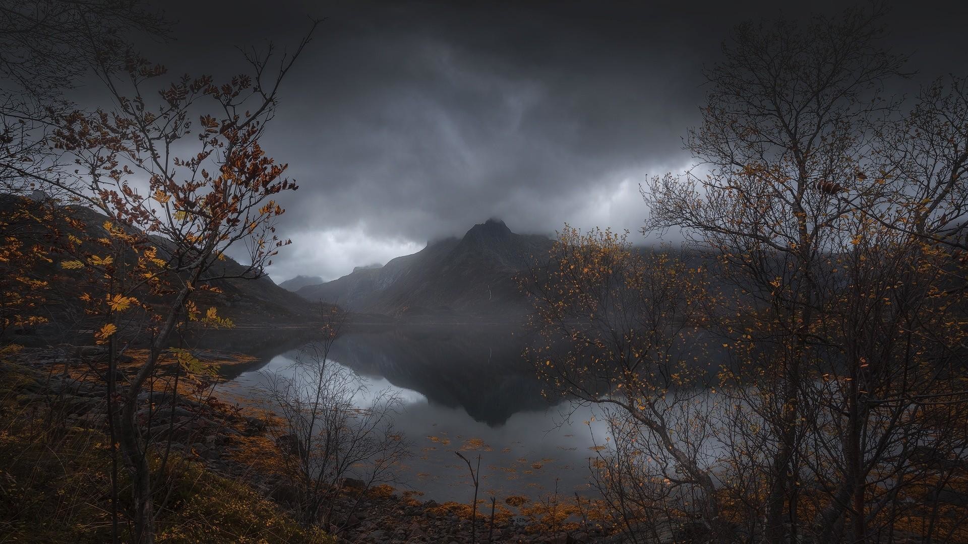 dark clouds wallpaper,sky,nature,natural landscape,atmospheric phenomenon,water