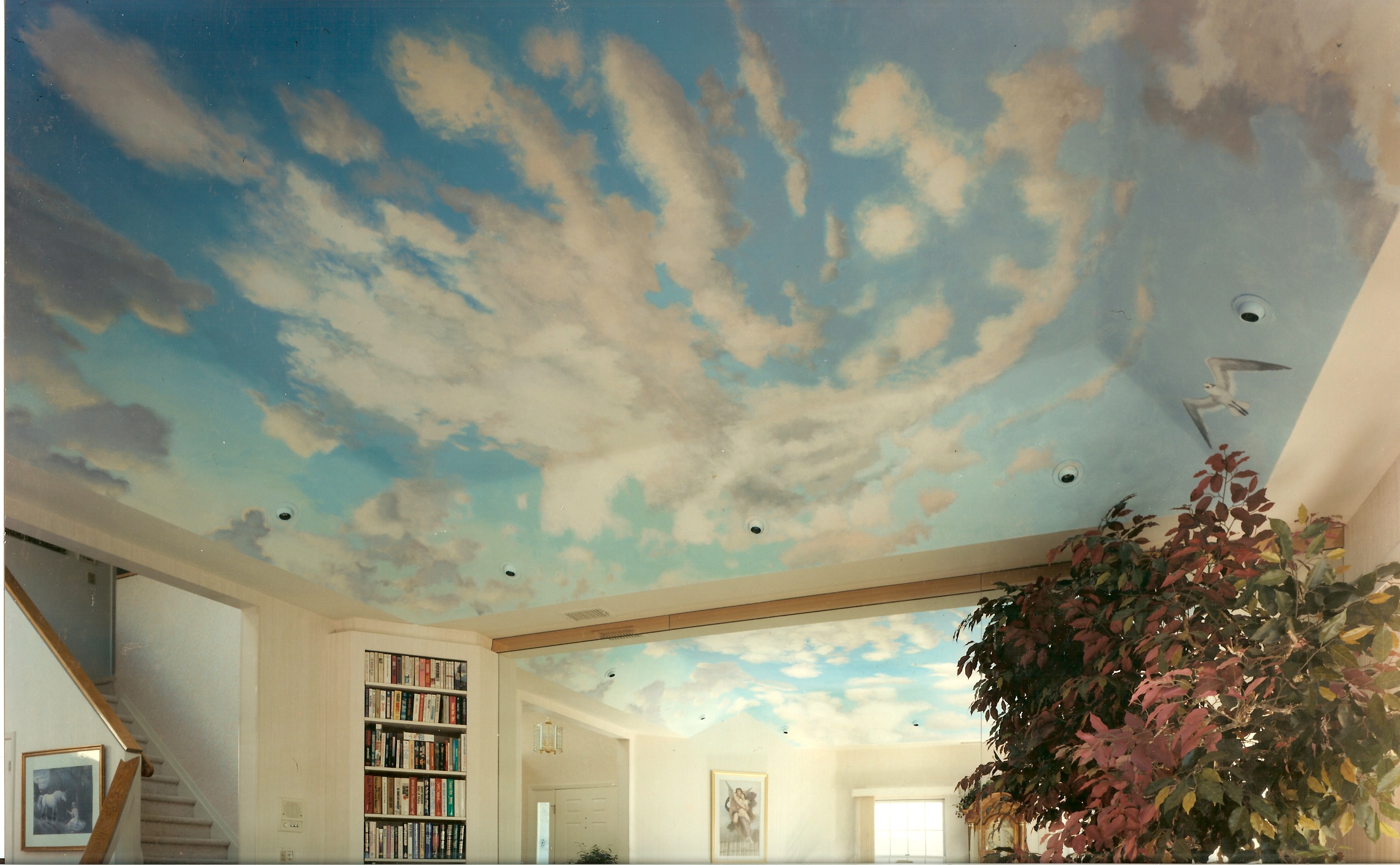 Pin Cloud For Ceiling Wallpaper Clouds Painted On Roof WallpaperUse