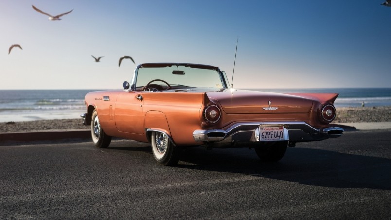 thunderbird wallpaper,land vehicle,vehicle,classic car,car,convertible