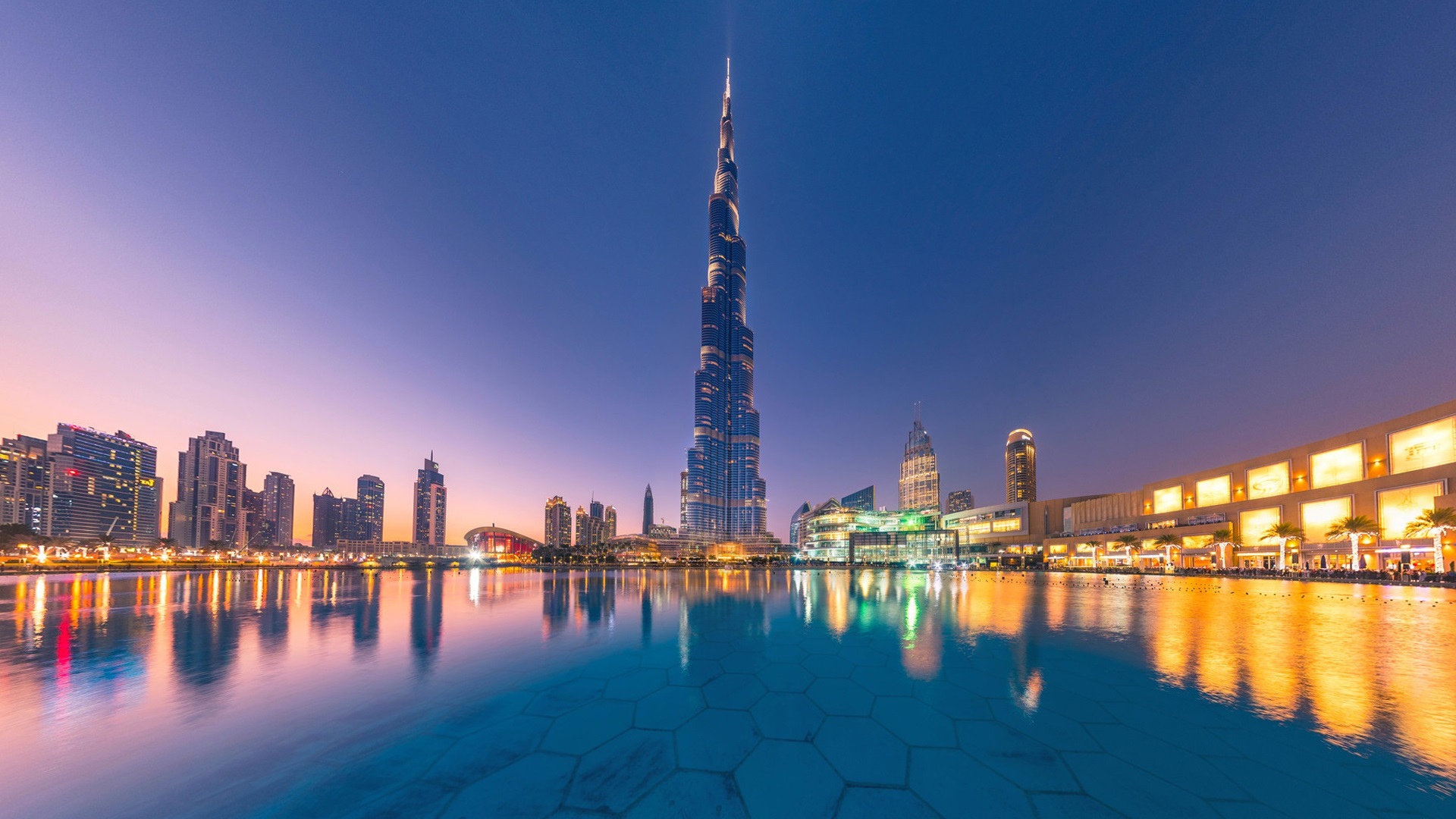 emirati arabi uniti,riflessione,paesaggio urbano,città,area metropolitana,grattacielo