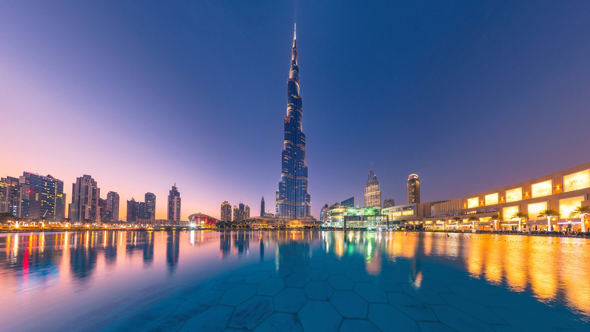 wallpaper uae,reflection,cityscape,landmark,city,metropolitan area