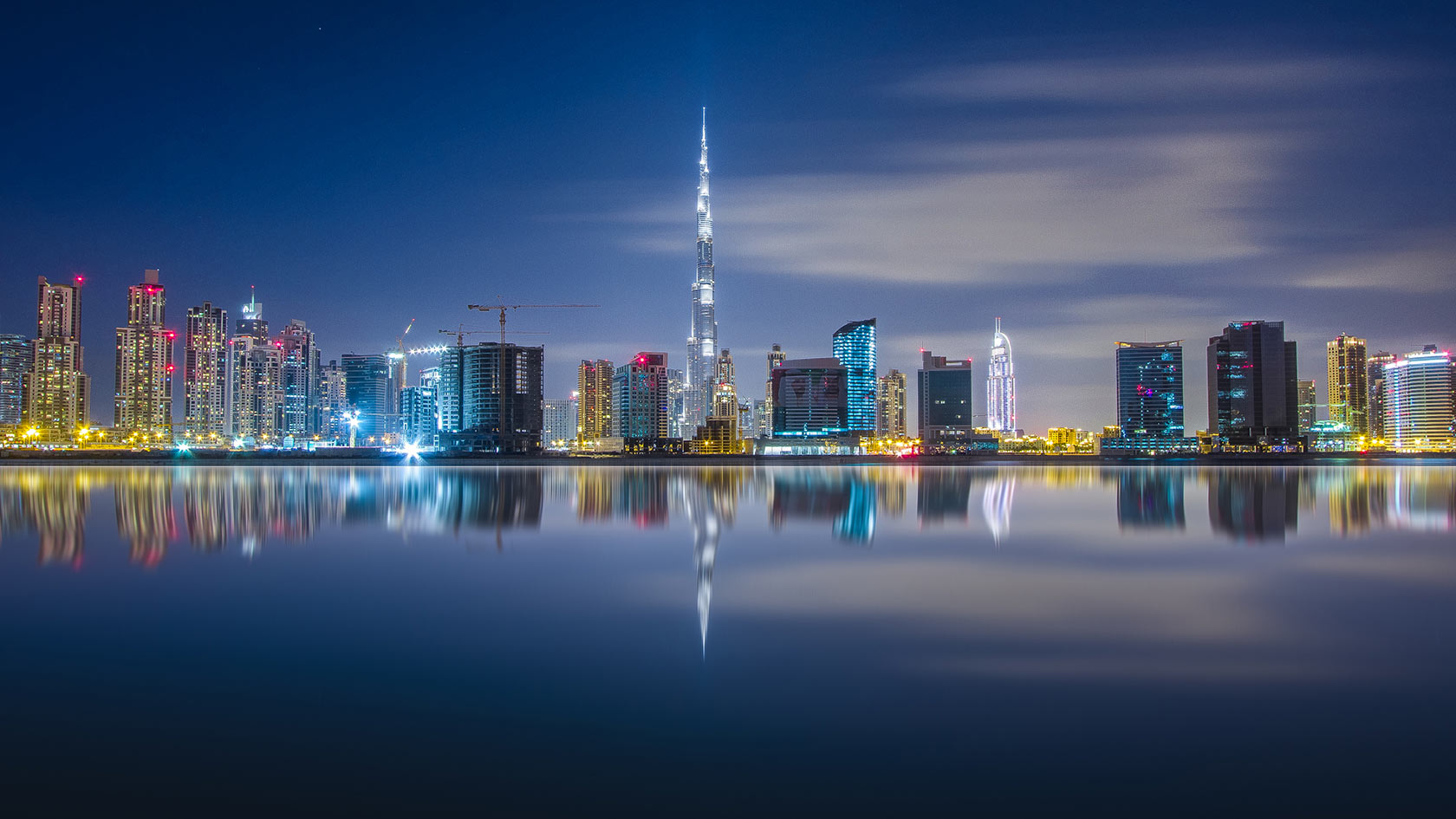 emirati arabi uniti,paesaggio urbano,città,area metropolitana,orizzonte,riflessione
