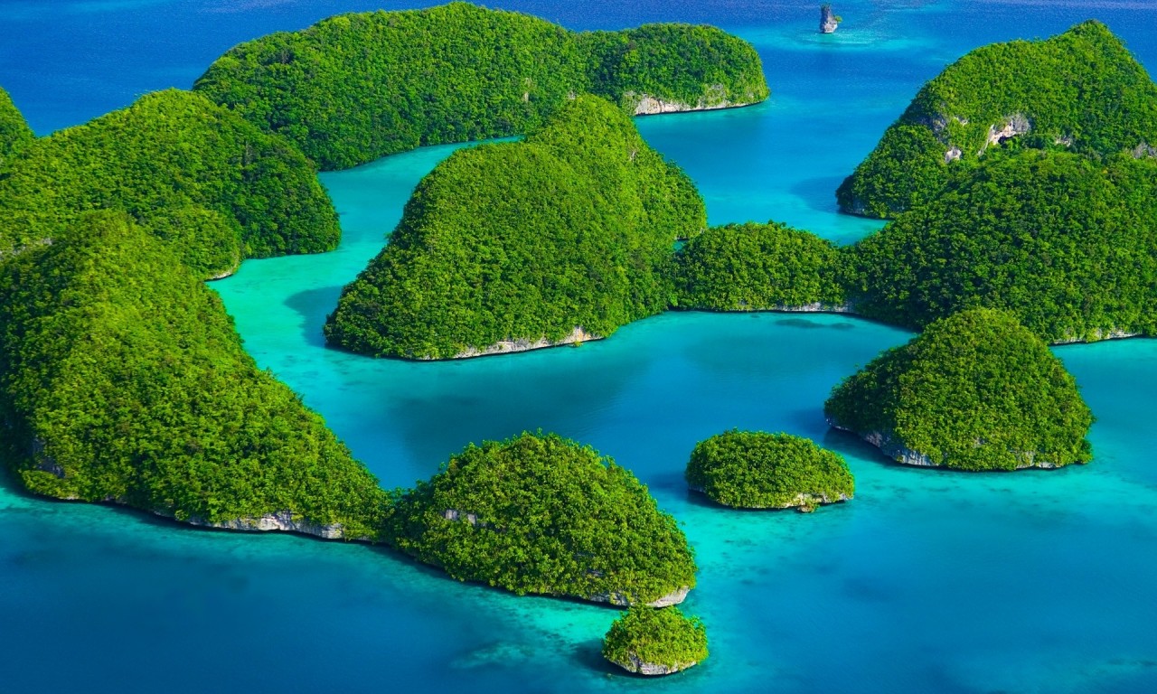 fond d'écran vert de mer,paysage naturel,la nature,ressources en eau,archipel,île
