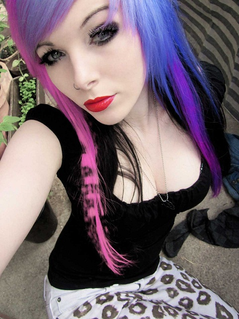 hot seen wallpaper,hair,pink,purple,hair coloring,eyebrow