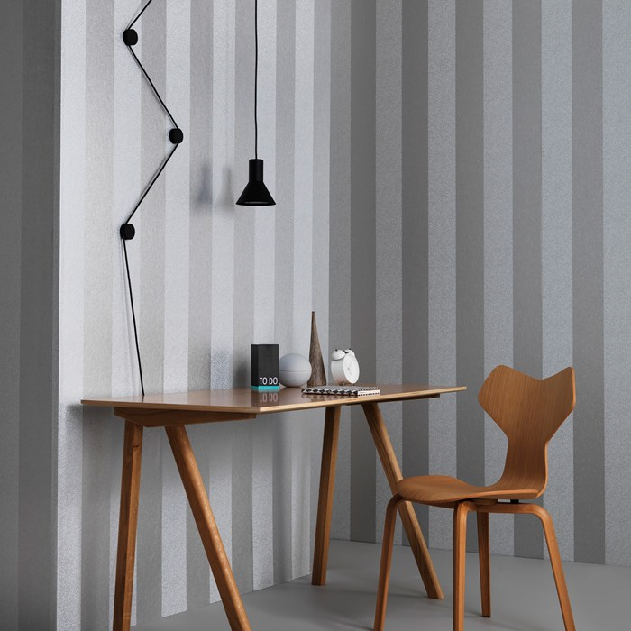 graham and brown striped wallpaper,furniture,desk,table,interior design,lighting