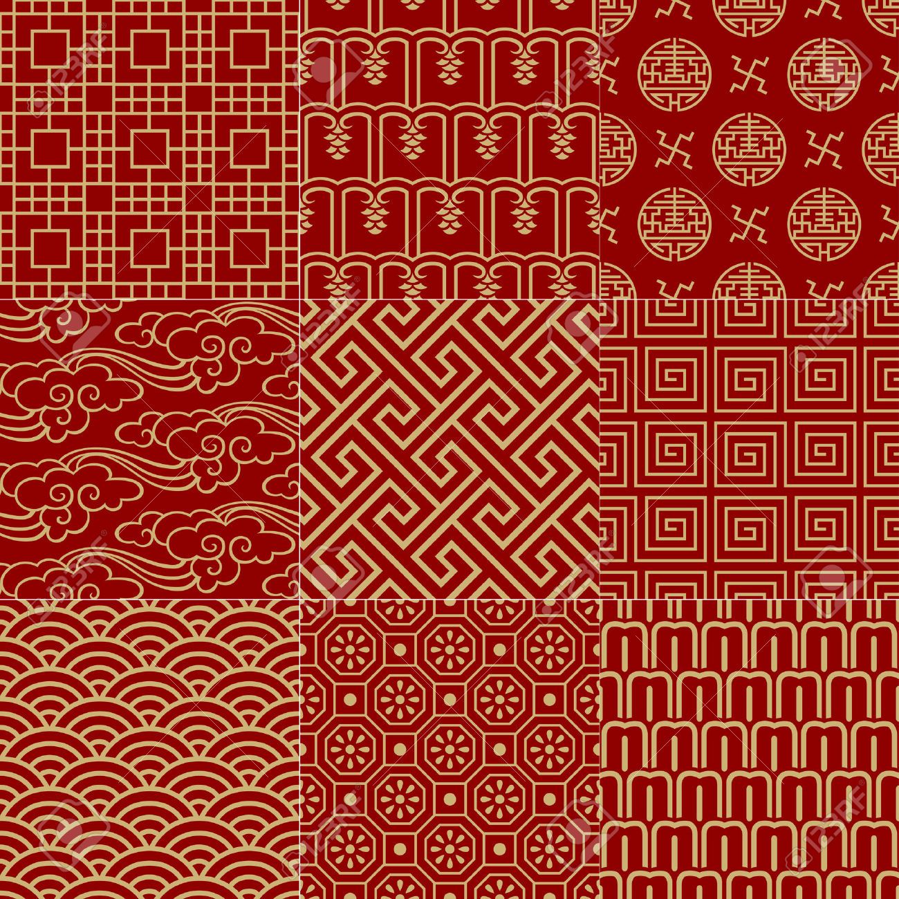 papier peint à motif chinois,modèle,rouge,orange,ligne,modèle