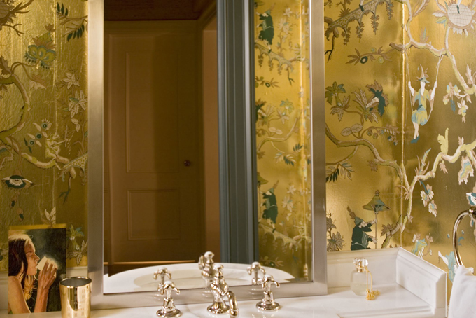 금 chinoiserie 벽지,방,노랑,특성,인테리어 디자인,벽